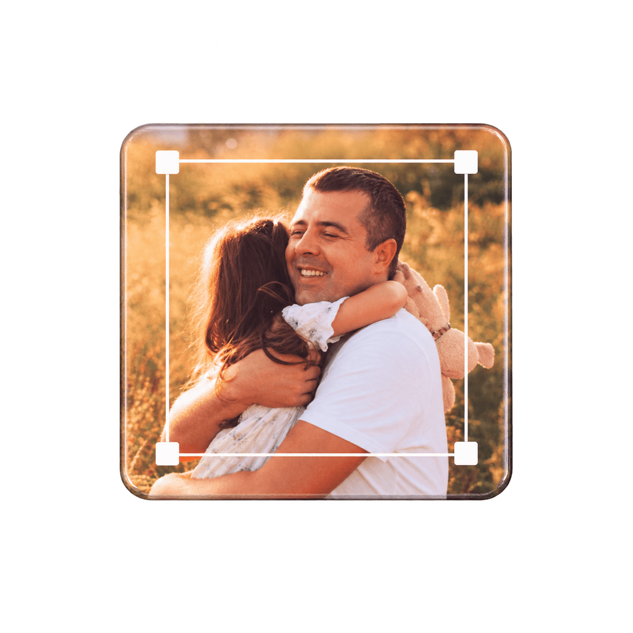 A photo being cropped to a square inside the Best Keeps editor